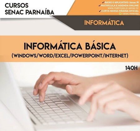 Senac Parnaíba oferece curso de Informática Básica
