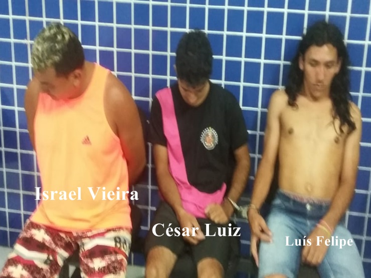 Polícia Militar prende três homens envolvidos com tráfico de drogas