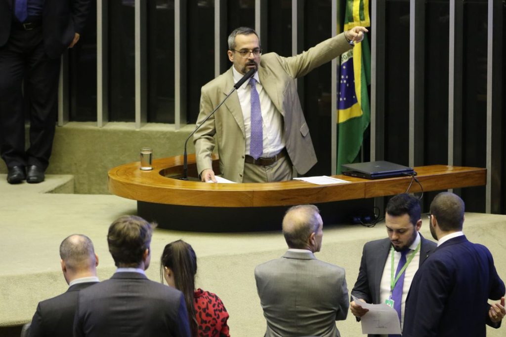 O ministro da Educação, Abraham Weintraub, na Câmara dos Deputados para detalhar como será feito o bloqueio de verbas de universidades públicas e institutos federais. O ministro foi convocado para falar sobre bloqueio de recursos.