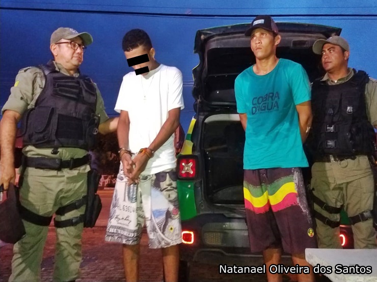 Polícia Militar apreende adolescente e prende jovem por furto e receptação