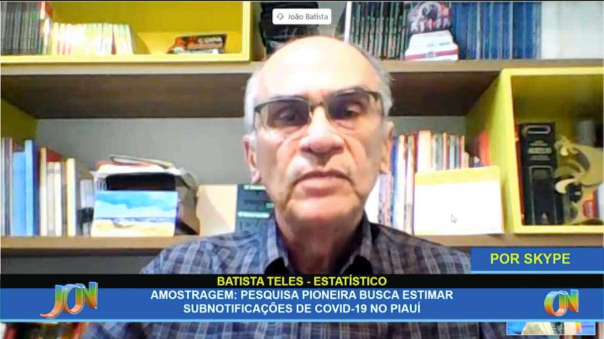Pesquisa estimará subnotificação dos casos de COVID-19 no Piauí