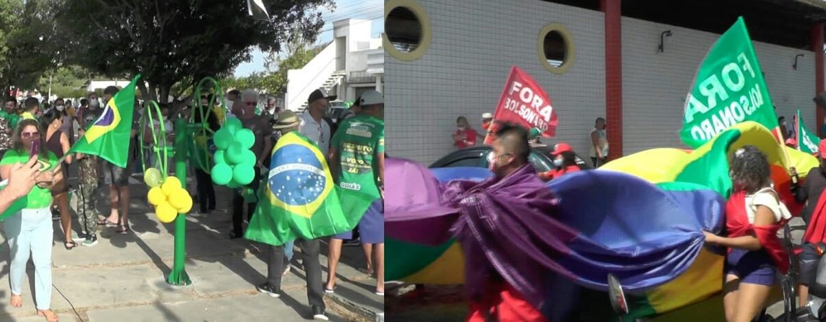 7 de setembro é marcado por manifestações contra e pró-Bolsonaro em Parnaíba