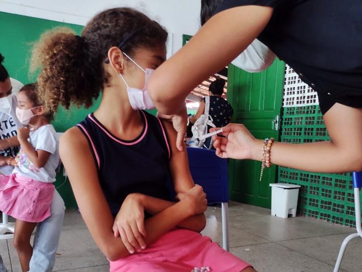 Parnaíba inicia vacinação de crianças sem comorbidades de 05 a 11 anos