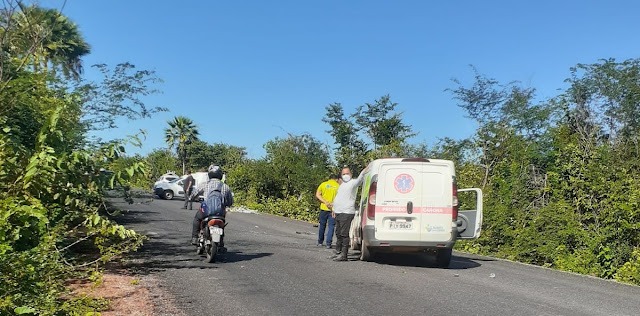 Buritiense morre em acidente entre moto e ambulância na zona rural de Buriti dos Lopes