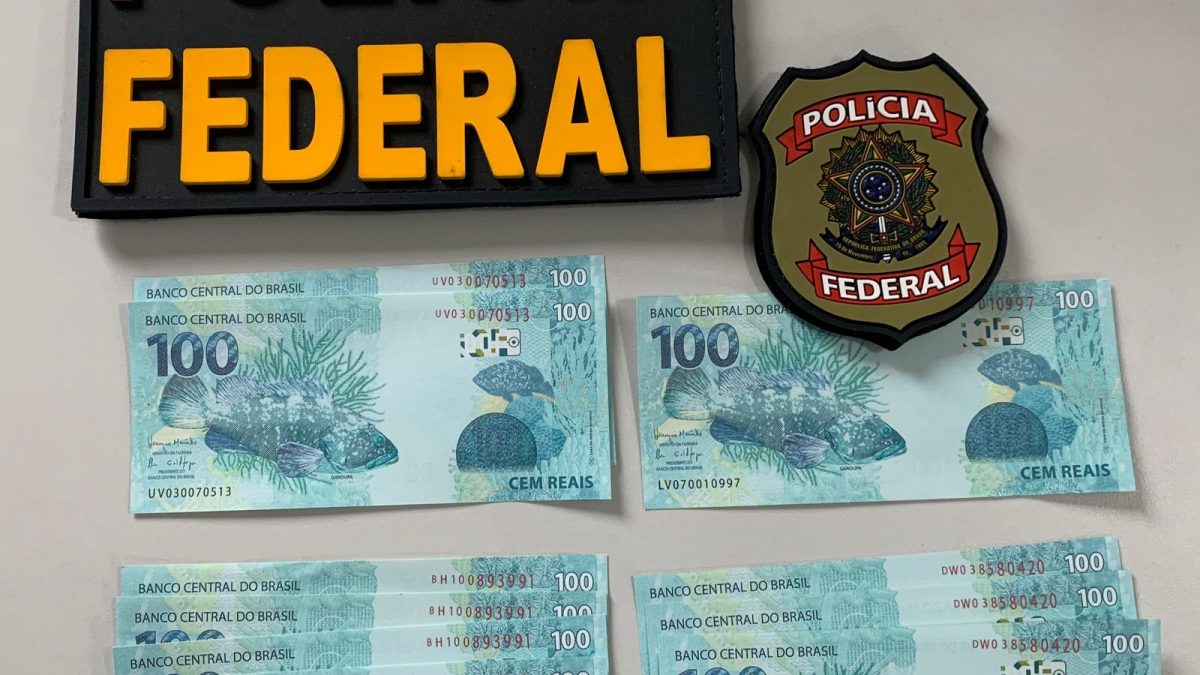 Polícia Federal de Parnaíba prende dois homens em flagrante com dinheiro falso