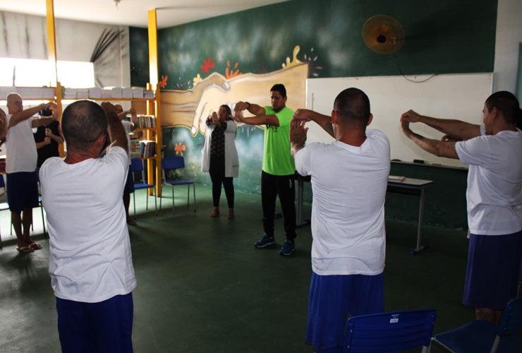Atividade física para detentos idosos no presídio de Parnaíba proporciona mais qualidade de vida