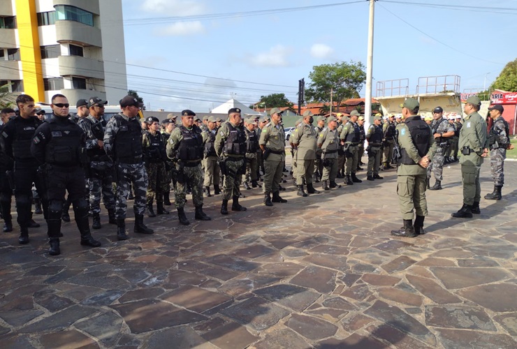Polícia Militar recebe reforço policial para o carnaval na região metropolitana de Parnaíba