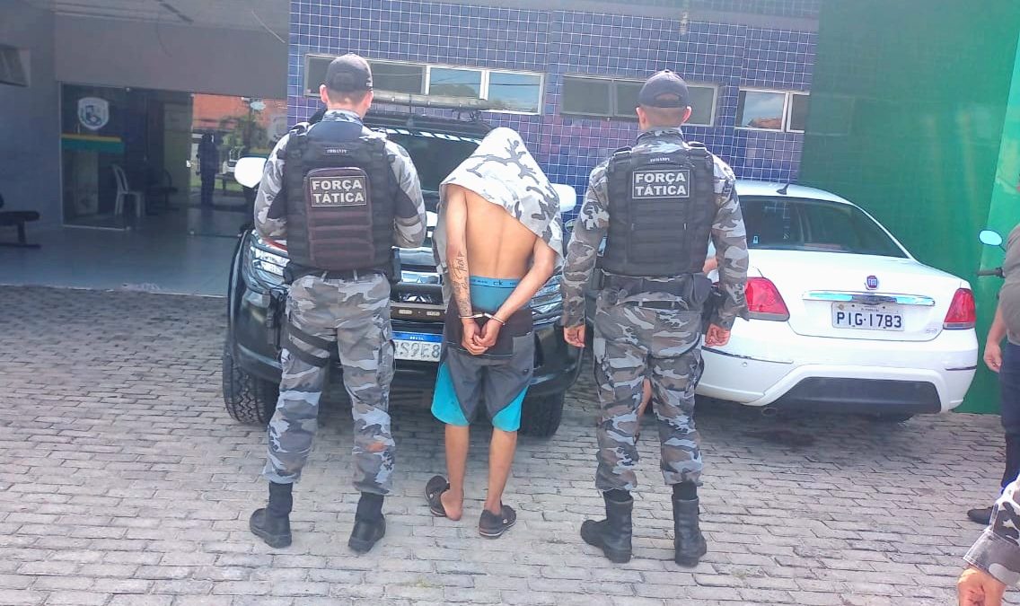 Suspeito de participação em assalto a residência é preso pela PM, na zona rural de Parnaíba
