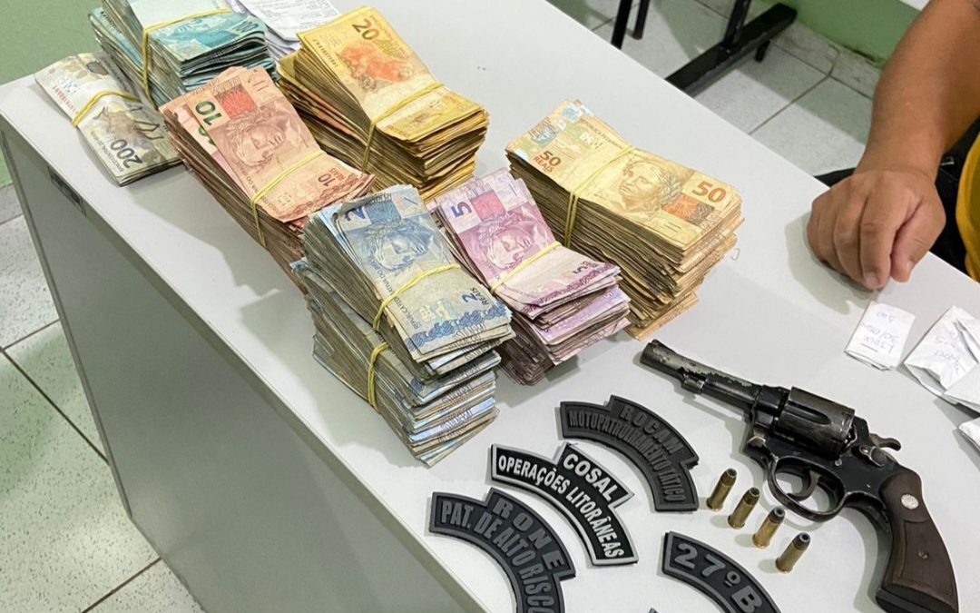 Polícia Militar recupera mais de R$ 99 mil reais após assalto em Parnaíba
