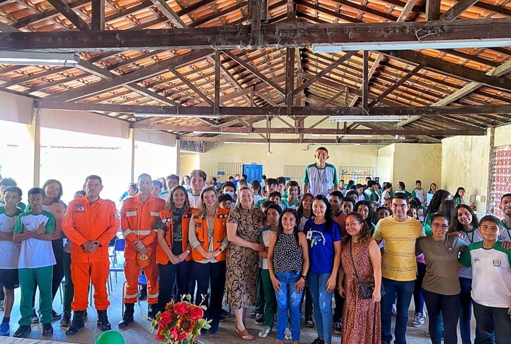 Centro de Ensino de Tempo Integral Raquel Magalhães, em Parnaíba, recebe Projeto Defesa Civil na Escola