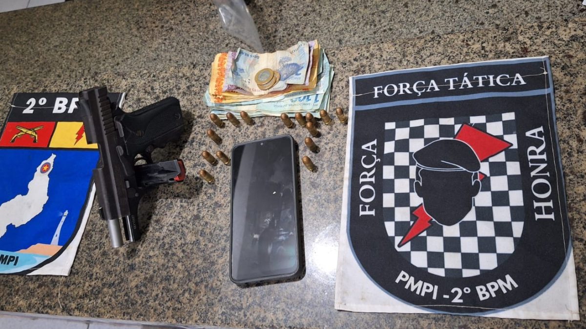 Homem é preso em Parnaíba por porte ilegal de arma e ameaça à ex-companheira