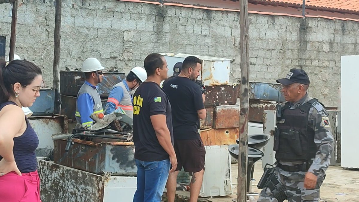 Fiscalização em Parnaíba combate furtos de cabos e equipamentos de energia