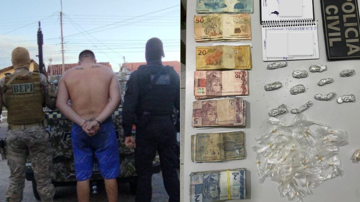 Operação policial no bairro João XXIII resulta na prisão de homem com histórico de tráfico em Parnaíba
