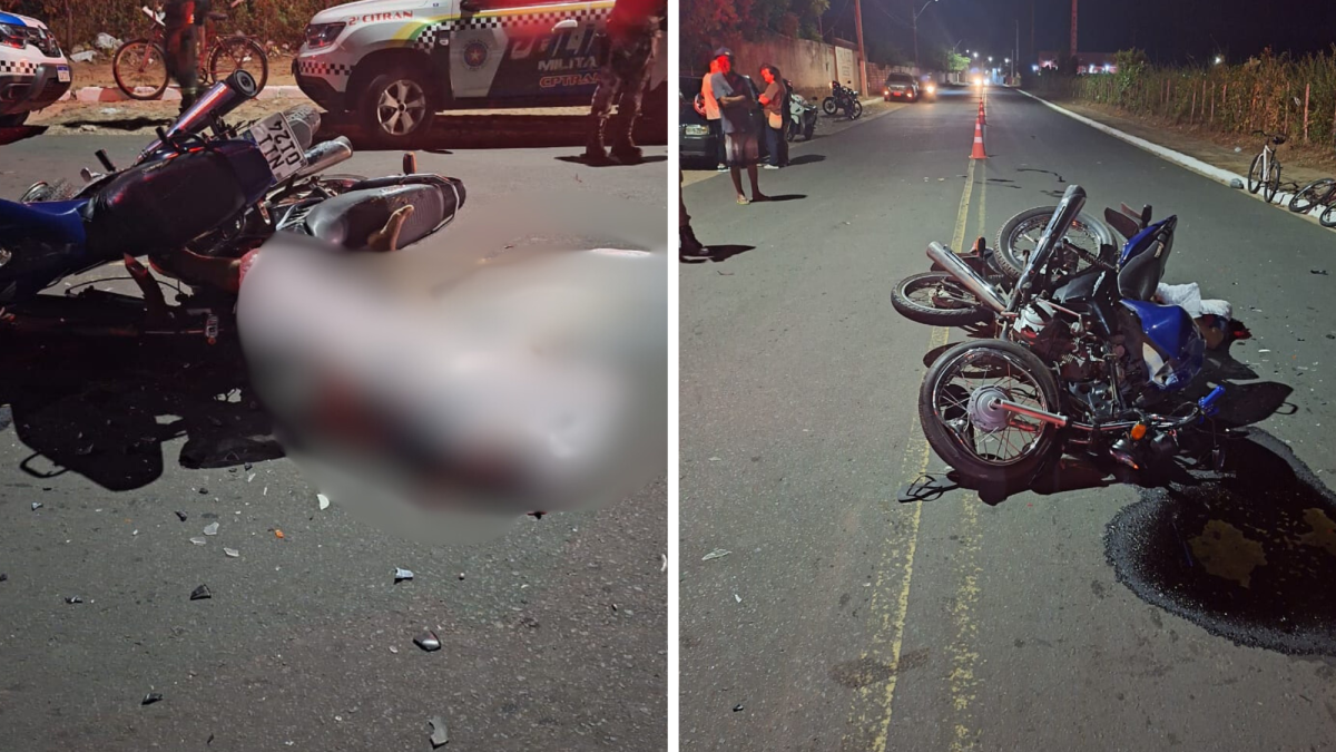 Colisão entre motos deixa dois mortos em Parnaíba; vítima completava 26 anos no dia do acidente