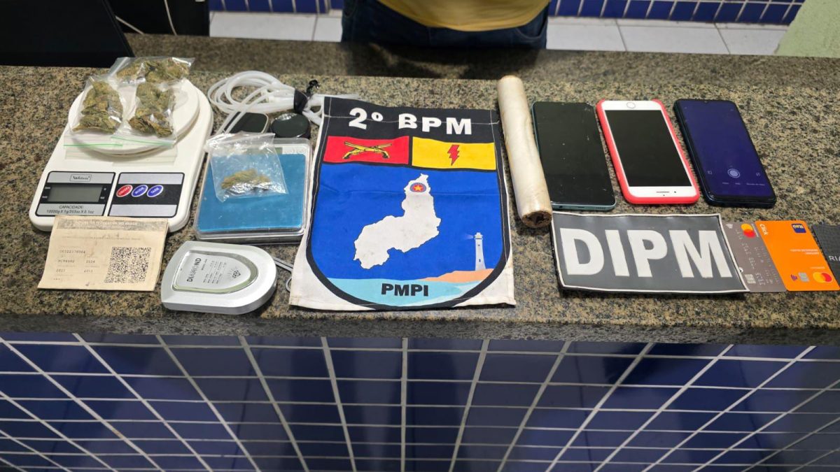Três jovens são conduzidos após apreensões de drogas, veículos com restrição e documentos roubados em Parnaíba