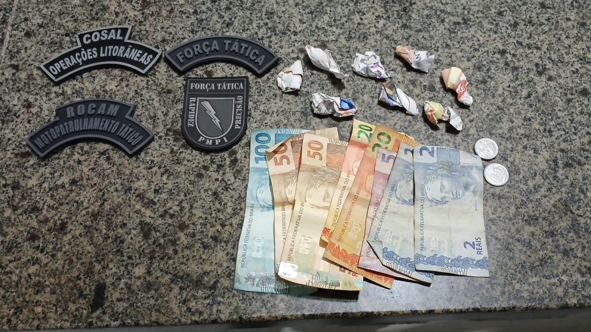 Homem é detido com porções de droga e dinheiro em bairro de Parnaíba