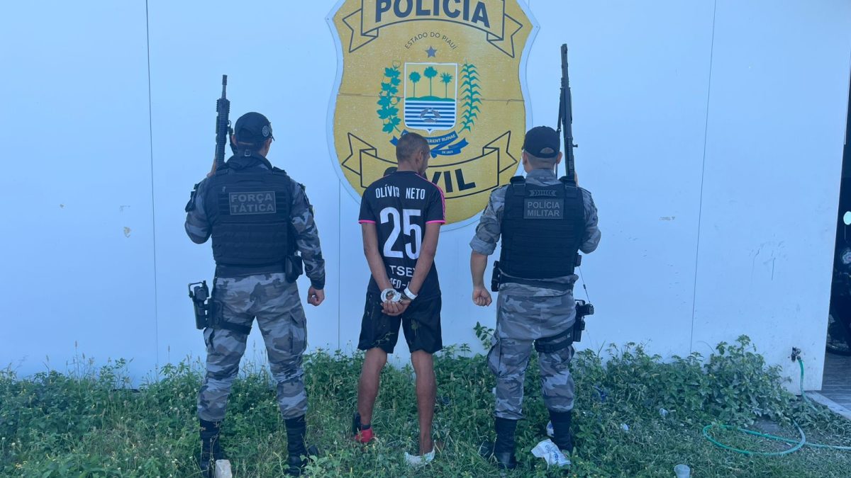 Perseguição a pé termina com prisão de fugitivo em área de mata em Parnaíba