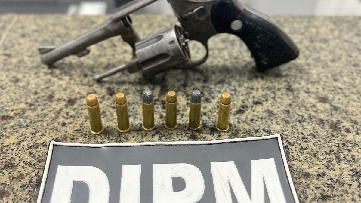 Homem de 28 anos com revólver municiado é preso em Parnaíba