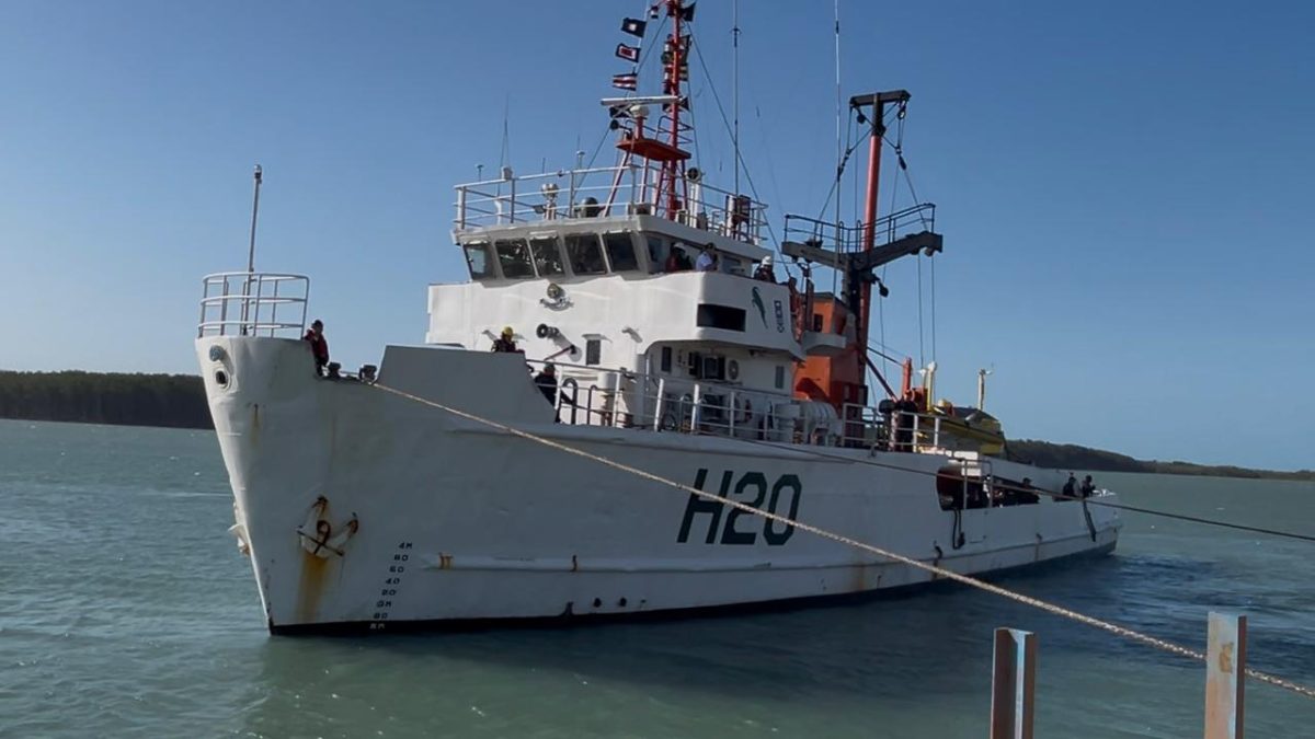 Primeiro navio da Marinha atraca no Porto Piauí e marca novo capítulo para o Estado
