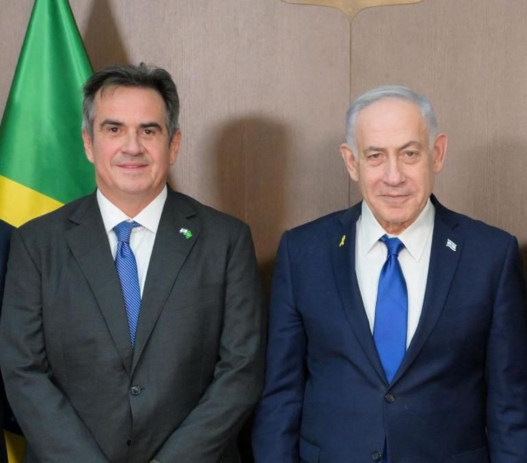 Em missão pelo Senado, Ciro Nogueira se reúne com Netanyahu em visita oficial a Israel