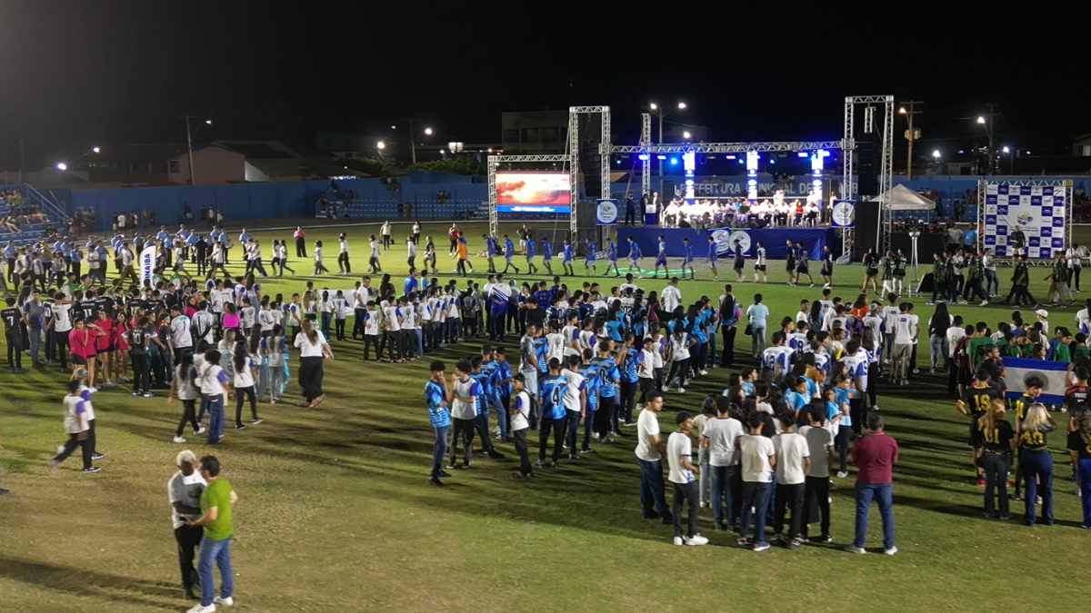 Abertura dos Jogos Escolares Parnaibanos reúne cultura, esporte e inclusão no Pedro Alelaf