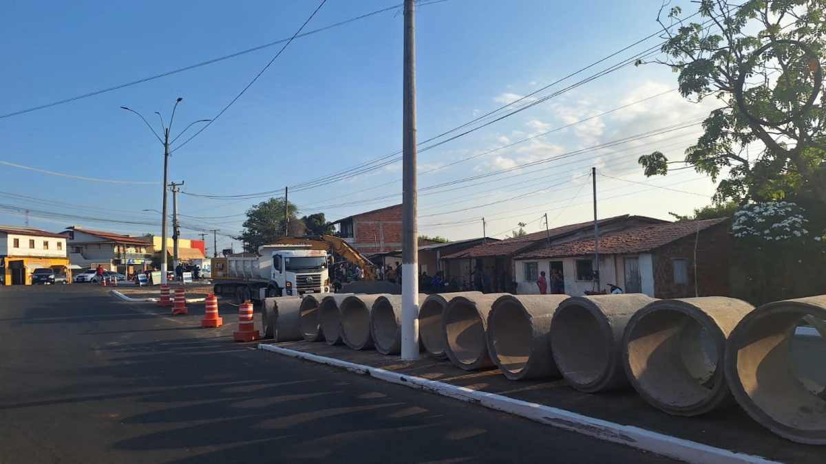 Obra de drenagem no Alto Santa Maria avança e busca encerrar alagamentos históricos em Parnaíba