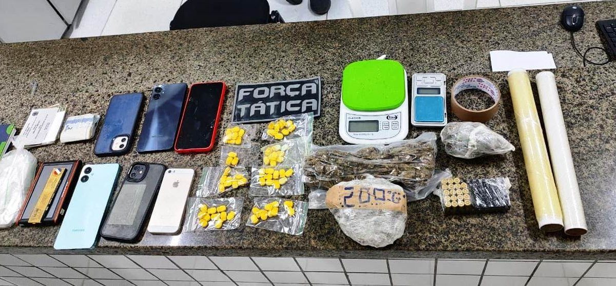 Quadrilha é presa com drogas e munição de uso restrito em Parnaíba