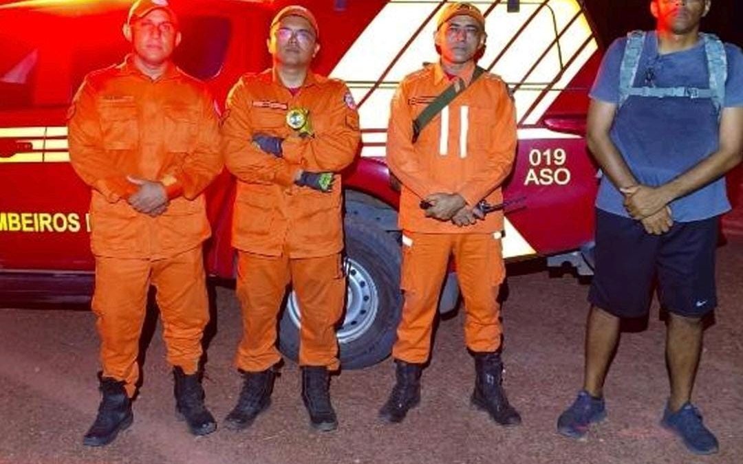Casal é resgatado pelo Corpo de Bombeiros após se perder em área de mata em Parnaíba