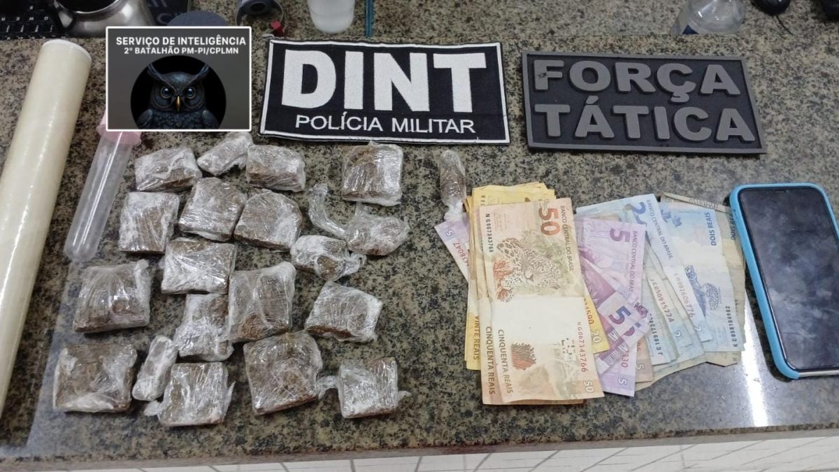 PM apreende drogas, dinheiro e celular em casa monitorada na Ilha de Santa Isabel