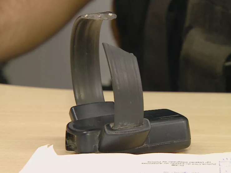 Foragido por violência doméstica é recapturado após romper tornozeleira