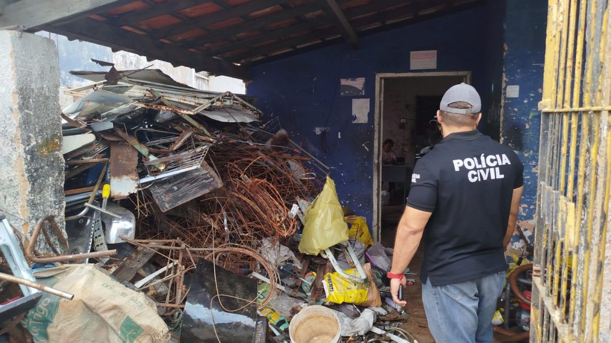 Operação contra furto de fios prende seis pessoas e flagra receptação em sucatas de Parnaíba