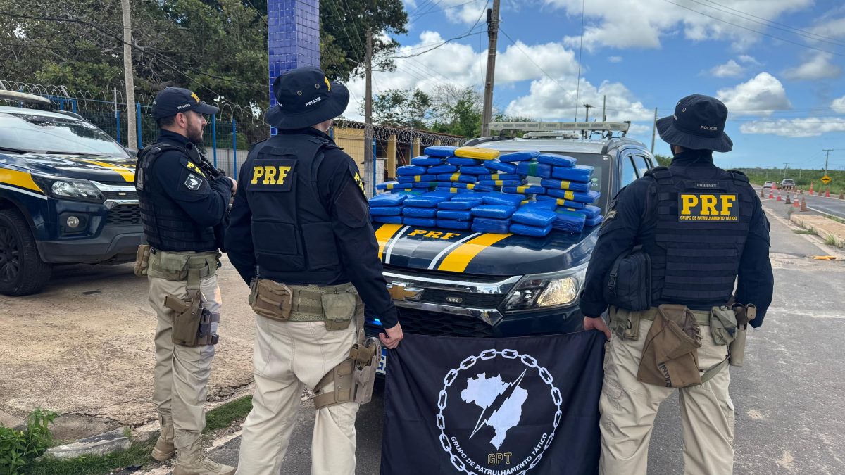 PRF apreende 90 kg de supermaconha avaliados em R$ 2 milhões na BR-402