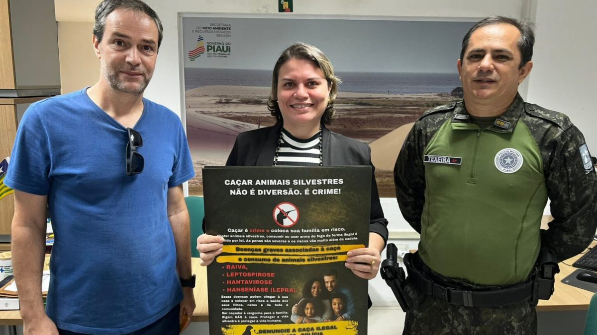 Campanha “Vergonha não se herda” alerta no Piauí sobre riscos da caça ilegal de animais silvestres