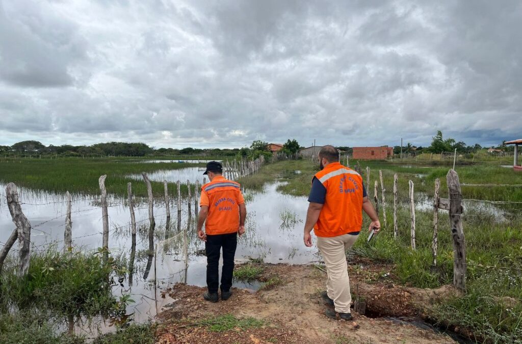 Defesa Civil do Piauí reforça apoio a famílias de Ilha Grande após inundações