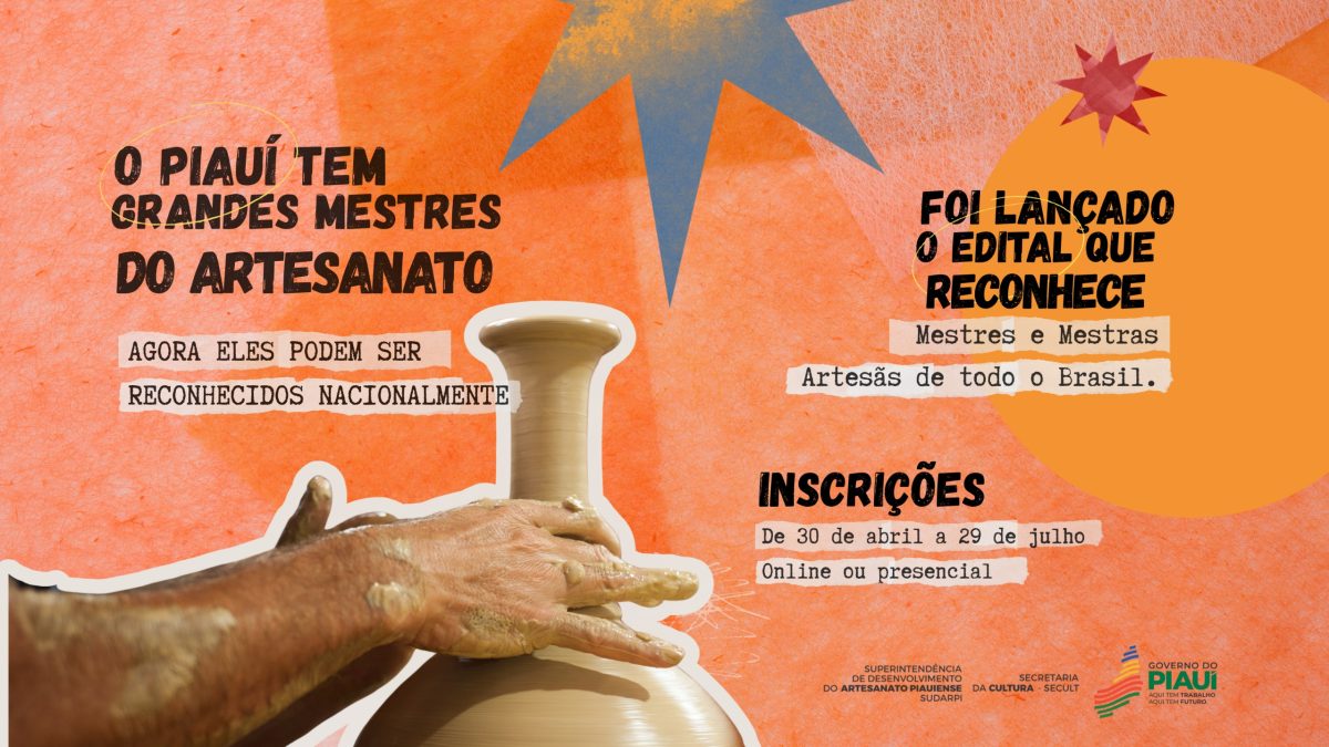 Programa do Artesanato Brasileiro abre inscrições para registro de mestres artesãos no Piauí