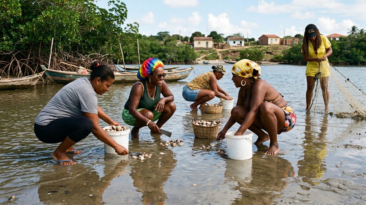Parnaíba, Luís Correia e Cajueiro da Praia recebem intercâmbio de marisqueiras e pescadoras sobre economia solidária e preservação ambiental