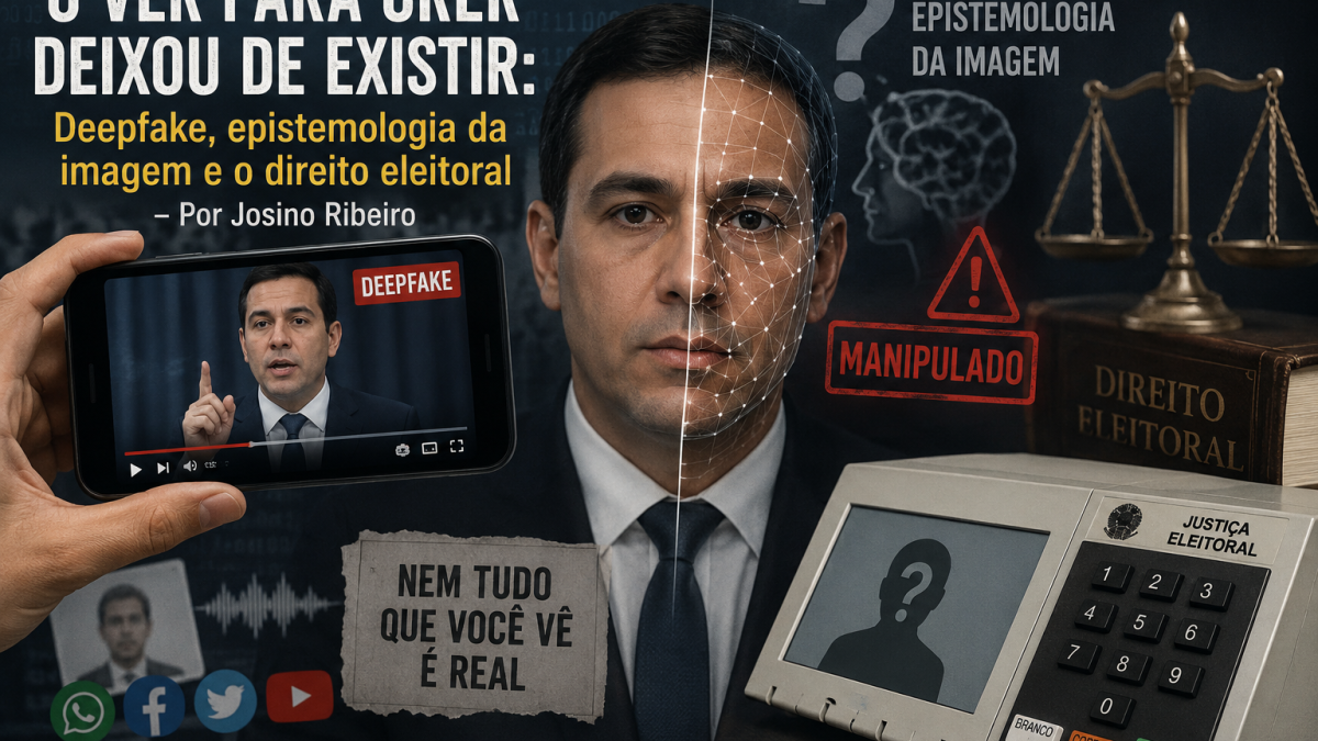 O ver para crer deixou de existir: Deepfake, epistemologia da imagem e o direito eleitoral – Por Josino Ribeiro