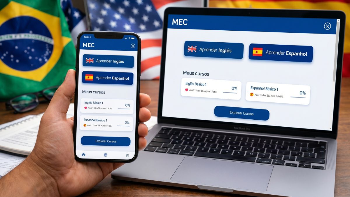 MEC lança plataforma gratuita para aprender inglês e espanhol do básico ao avançado