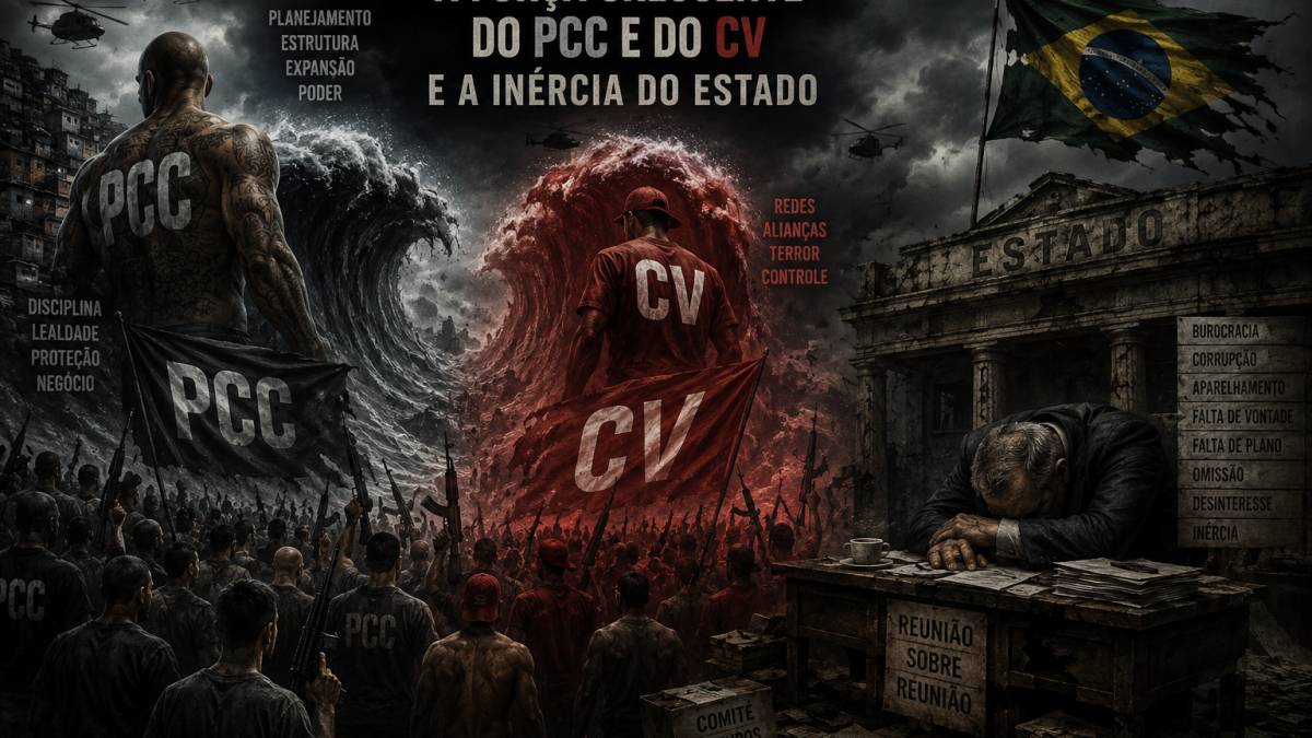 A força crescente do PCC e do CV e a inércia do Estado – Por Josino Ribeiro