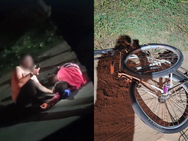 Homem é atropelado duas vezes após acidente envolvendo caminhonete e bicicleta em Luís Correia