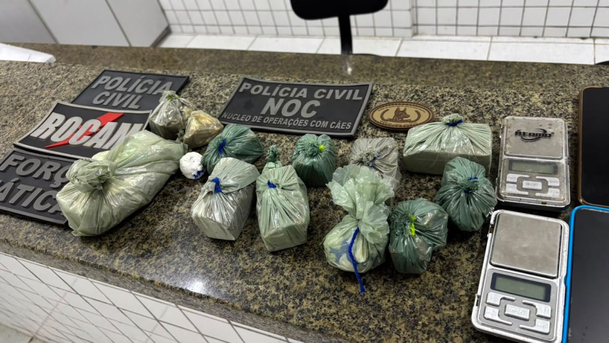 “Jamaica” é preso com quase 1 kg de maconha no Cacimbão, em Parnaíba