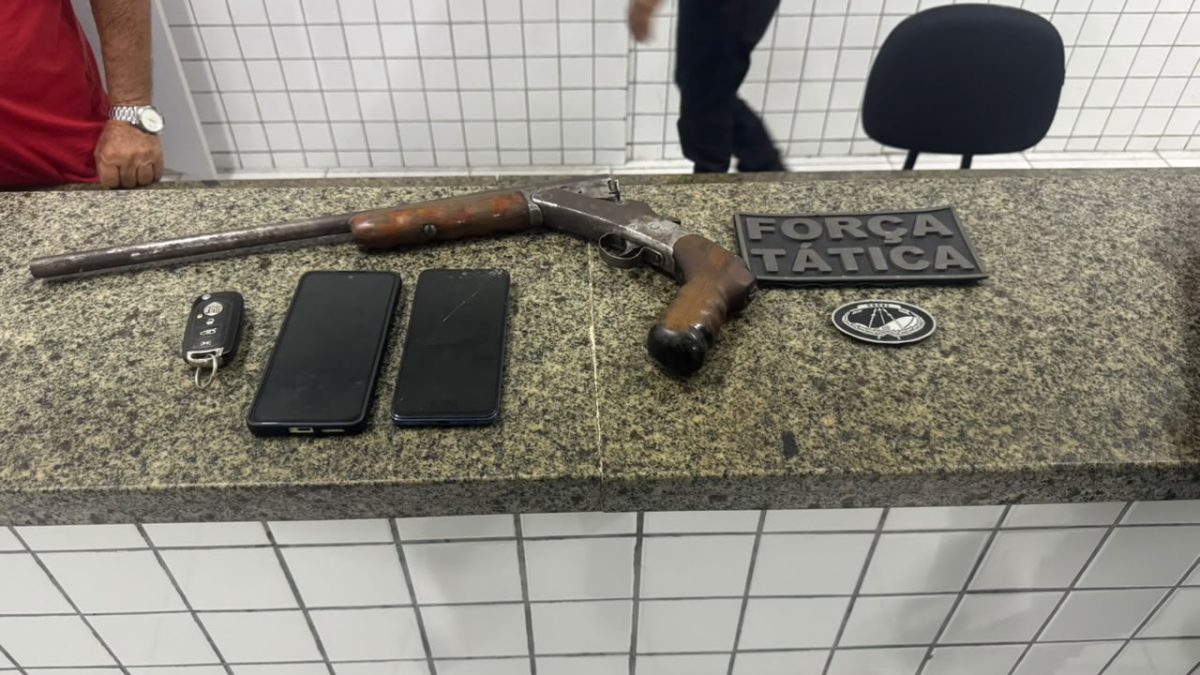 Homem é preso com arma artesanal durante abordagem policial em Parnaíba