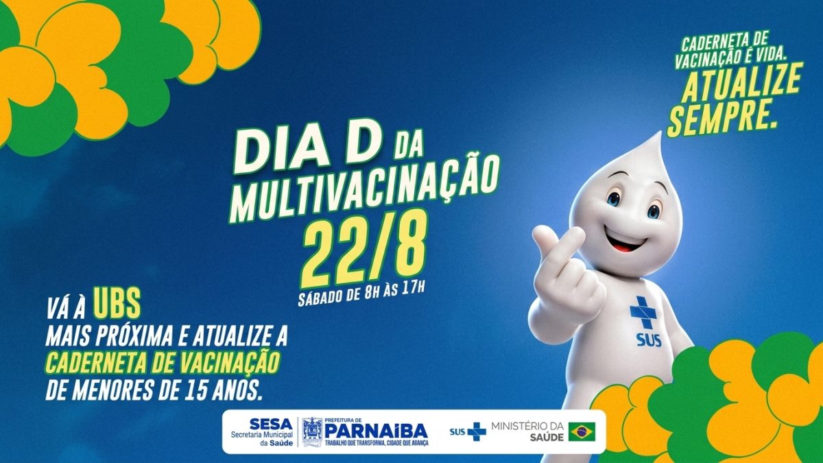 Postos de saúde de Parnaíba abrem no próximo sábado (22) para atualizar carteiras de menores de 15 anos