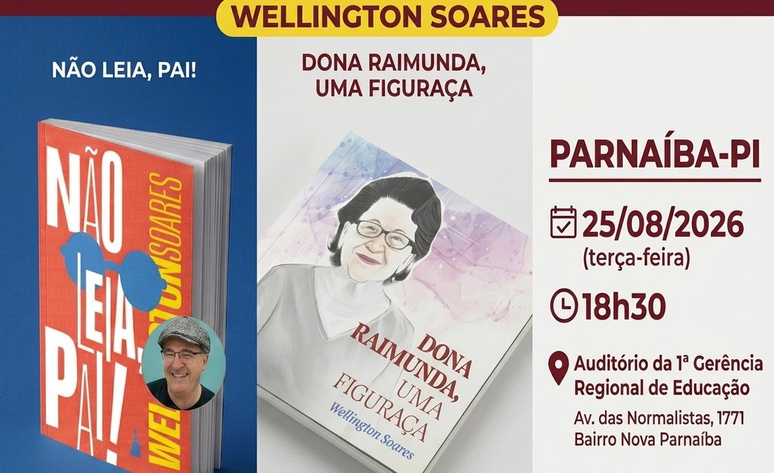 Escritor Wellington Soares lança duas novas obras nesta terça-feira (25) em Parnaíba