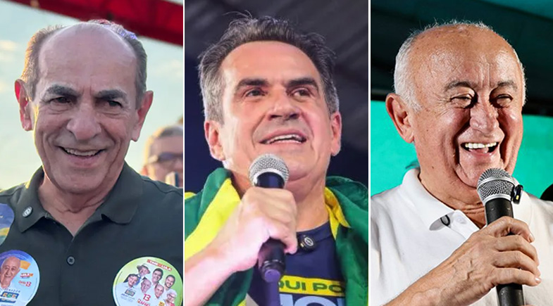 Marcelo 34,39%, Ciro 33,51% e Júlio 23,66% na pesquisa Amostragem