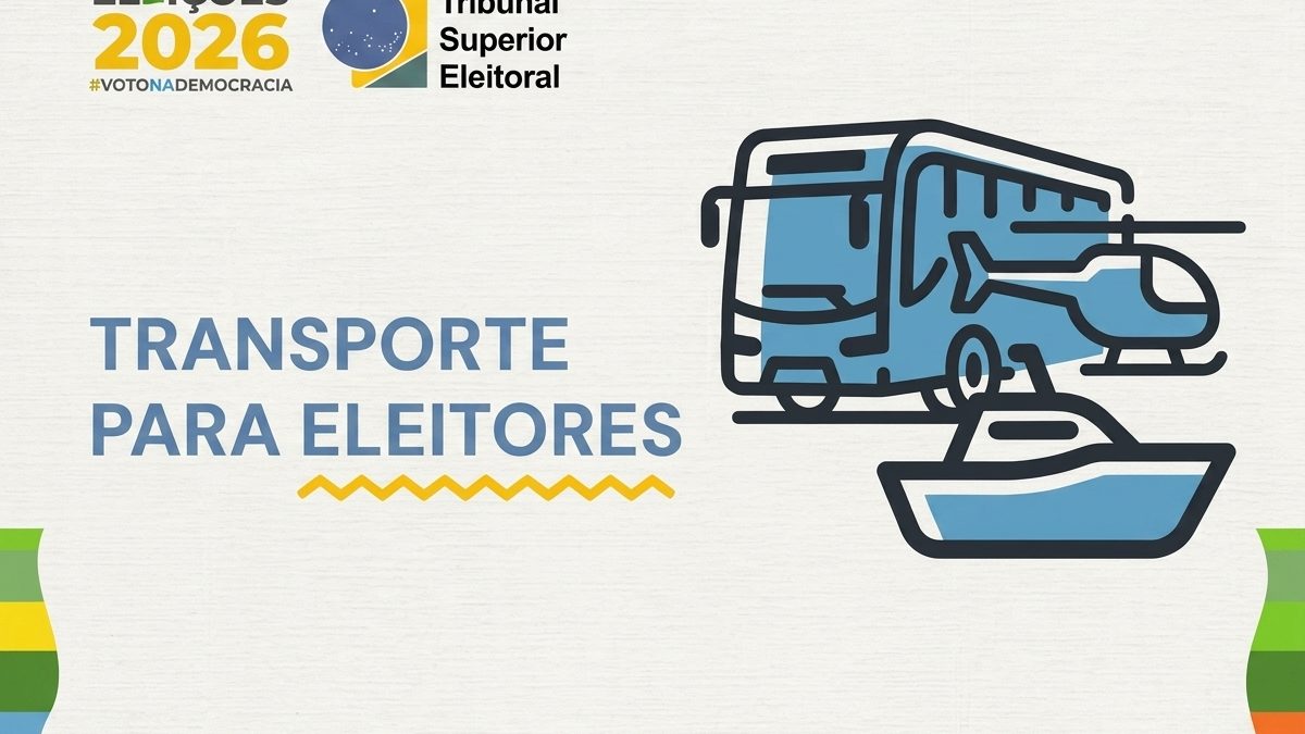 Eleitores de grupos prioritários têm até 14 de setembro para solicitar transporte gratuito nas Eleições 2026